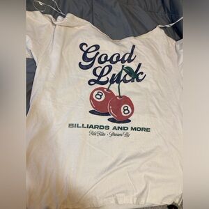 Hollister off shoulder graphic tee